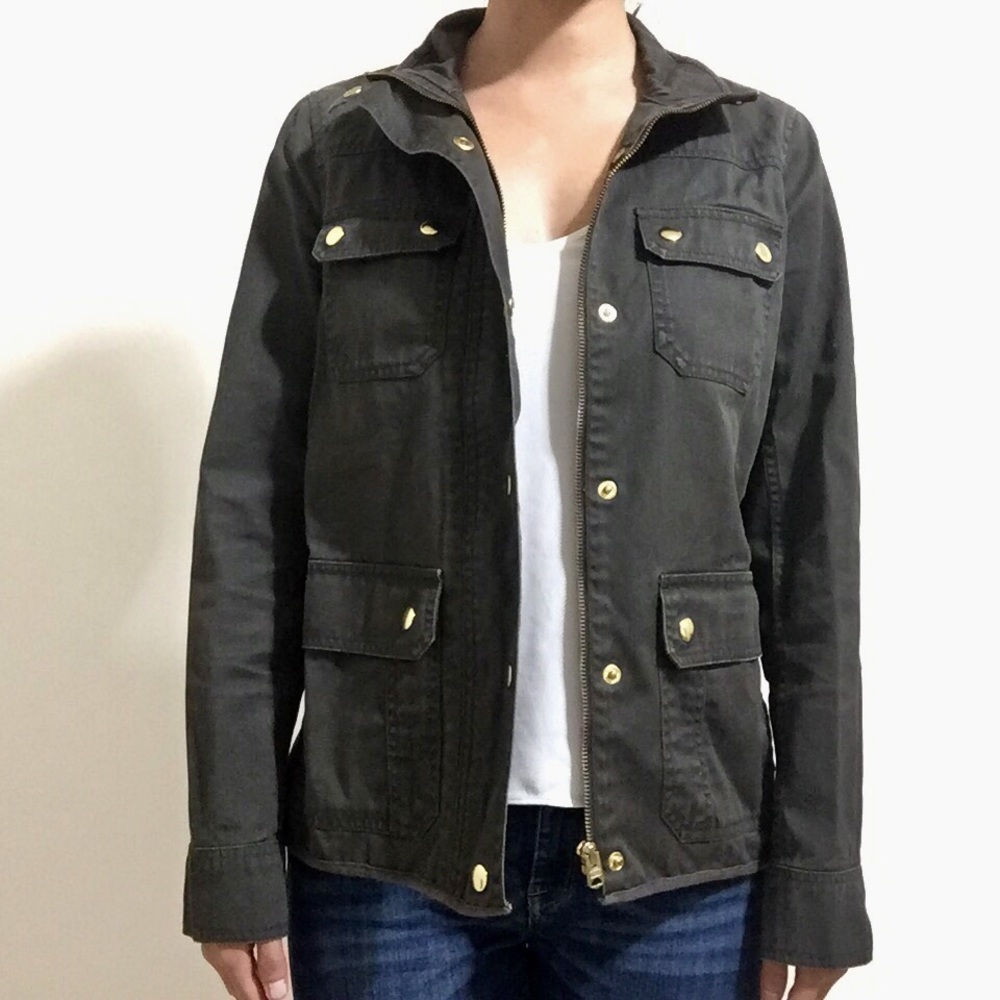 J. Crew Factory mossy green jacket